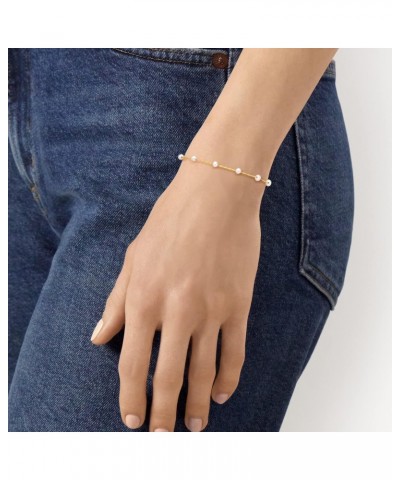 Ross-Simons 3-3.5mm Cultured Pearl Station Bracelet in 14kt Yellow Gold. 8 inches $46.80 Bracelets