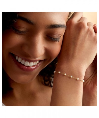 Ross-Simons 3-3.5mm Cultured Pearl Station Bracelet in 14kt Yellow Gold. 8 inches $46.80 Bracelets