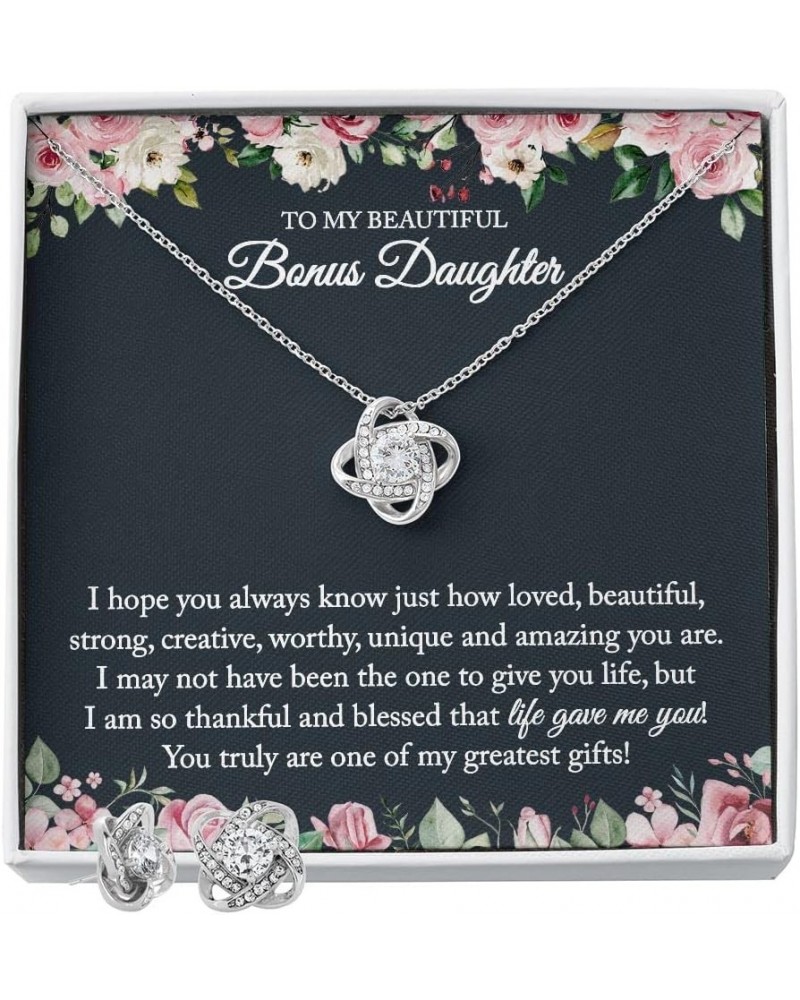 To My Stepdaughter Necklace, Bonus Daughter Gifts from Stepmom, Step Daughter Gifts From Stepdad, Birthday Gift for Bonus Dau...