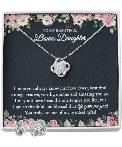 To My Stepdaughter Necklace, Bonus Daughter Gifts from Stepmom, Step Daughter Gifts From Stepdad, Birthday Gift for Bonus Dau...