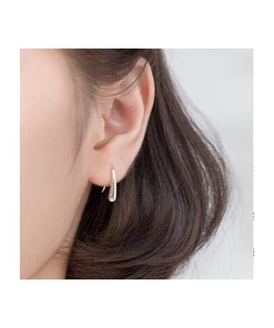 Women Fashion Teardrop Back Earrings,Small Sterling Sliver Plated Classic Dangle Hoop Earring Thread Drop Earrings Silver $6....