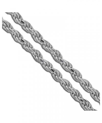 Stainless Steel Men's Rope Chain 2.9mm 3.8mm 4.6mm 5.9mm Heavy Cord Necklace 4.6mm Length 22 Inches $9.23 Others