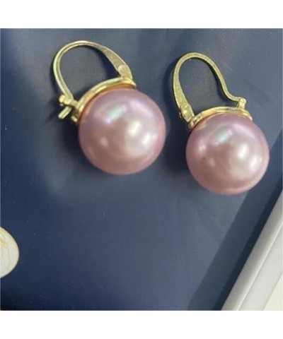 Pearl Earrings for Women Pearl Hoop Earrings Trendy Pink Pearl Earrings Dainty Cute Pearl Earrings Jewelry Gifts for Bridal P...