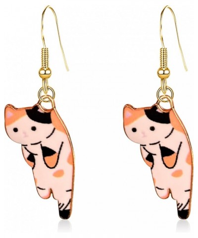 Aesthetic Funny Cute Animal Cat Dangle Earrings for Women Girl Cartoon Kitten Drop Earring Party Jewelry Gifts Lover Birthday...