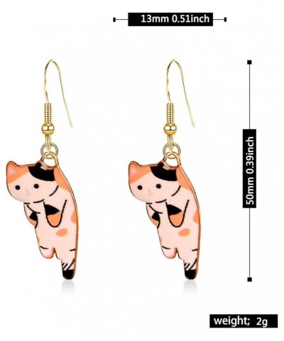 Aesthetic Funny Cute Animal Cat Dangle Earrings for Women Girl Cartoon Kitten Drop Earring Party Jewelry Gifts Lover Birthday...