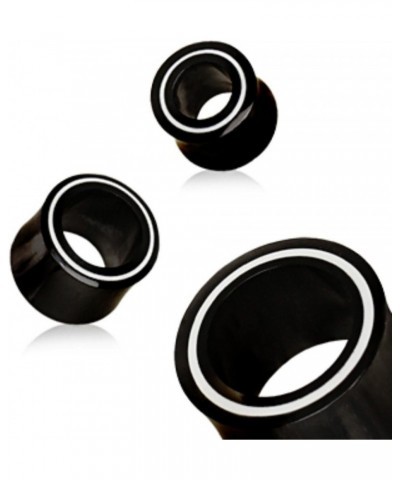 Organic Buffalo Horn Tunnel Plug with Bone Inlay 1/2 $9.71 Body Jewelry