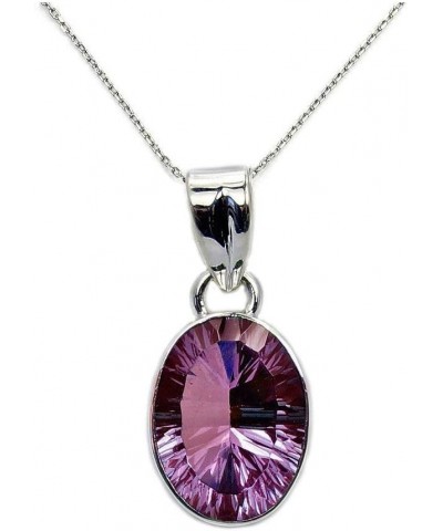 Incredible Sterling Silver Lab Created Color Change Alexandrite Pendant Necklace $21.60 Necklaces