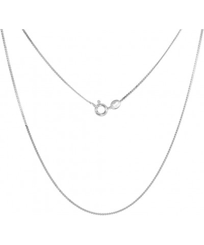 Sterling Silver Thin Serpentine Necklace Chain 1mm Nickel Free Italy 16 inch $14.70 Necklaces