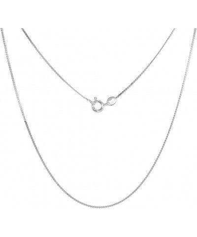 Sterling Silver Thin Serpentine Necklace Chain 1mm Nickel Free Italy 16 inch $14.70 Necklaces