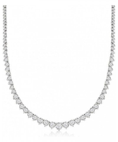 Diamond Tennis Necklace I-J Color / I2-I3 Clarity 5.00 ct. t.w. in Sterling Silver 16.0 Inches $810.00 Necklaces