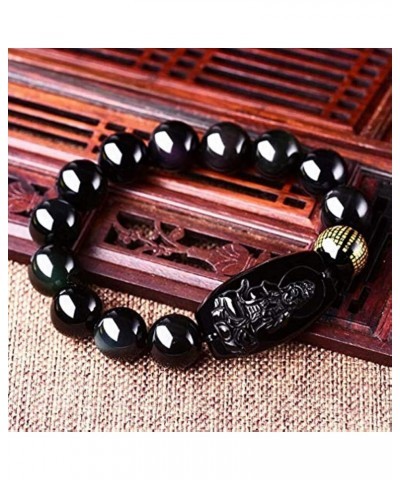 Buddha Pendant Necklace Bodhisattva Amulet Talisman Made of Obsidian Bracelets Bracelet Amulet (Acala Buddha) Vairocana Buddh...