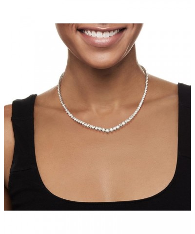 Diamond Tennis Necklace I-J Color / I2-I3 Clarity 5.00 ct. t.w. in Sterling Silver 16.0 Inches $810.00 Necklaces