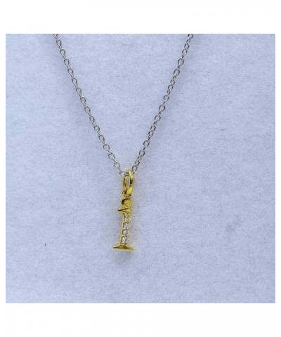 0.05 Carat (ctw) 14K Diamond Lowercase Letter 'a' to 'z' Initial Pendant, Yellow Gold i $62.12 Pendants