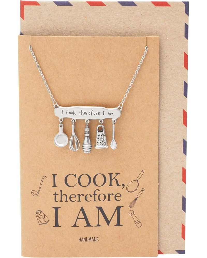 Baking Collection, Pastry Chef Gifts, Cook Utensils Charm for Cooking Mama, Inspirational Cooking Collection Pendant for Bake...