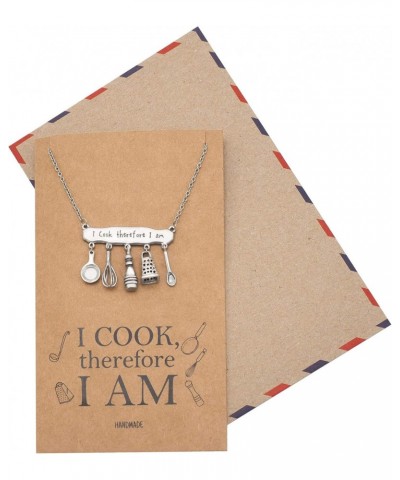 Baking Collection, Pastry Chef Gifts, Cook Utensils Charm for Cooking Mama, Inspirational Cooking Collection Pendant for Bake...