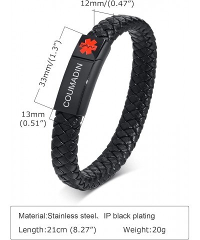 Medical Alert Bracelets for Men & Women with Free Engraving Emergency Medical ID Bracelets Wristband COUMADIN $11.54 Bracelets