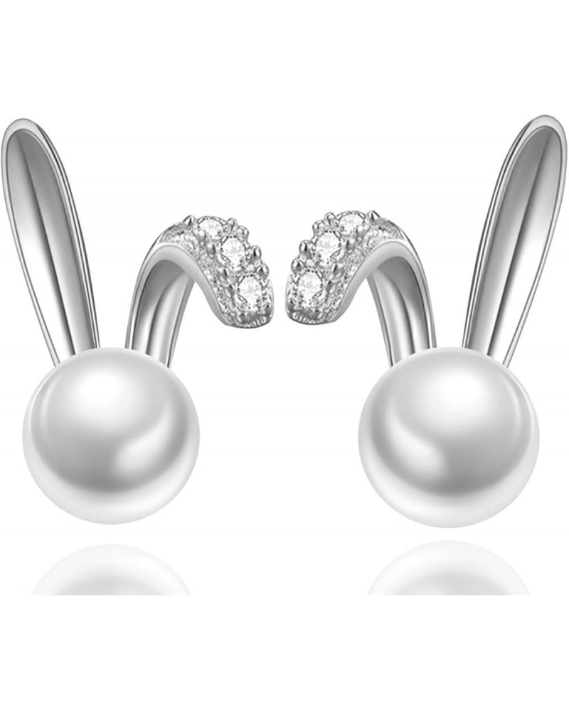 Cute Easter Bunny Earrings for Women Acrylic Easter Basket Eggs Bunny Rabbit Earrings Earrings Jewelry Gift SS $7.64 Earrings