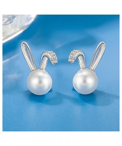 Cute Easter Bunny Earrings for Women Acrylic Easter Basket Eggs Bunny Rabbit Earrings Earrings Jewelry Gift SS $7.64 Earrings