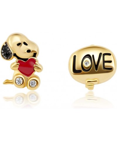 Peanuts SNOOPY'S LOVE BRASS NECKLACE FINISHED IN 18KT YELLOW GOLD $12.00 Necklaces