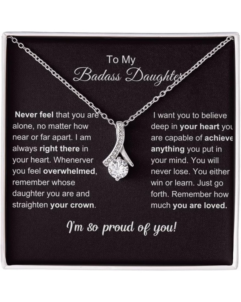 To my daughter Necklace Gift, Daughter Gifts from dad and Mom, Father to daughter gifts from dad, Birthday Gifts for Daughter...