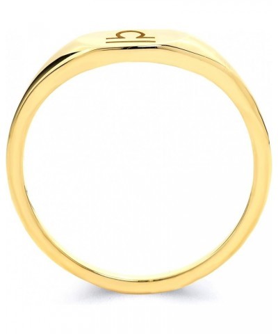 10k Real Solid Gold Zodiac Sign Stack Ring, Available in all Zodiacs Engraved Birthday Jewelry Libra $34.31 Rings