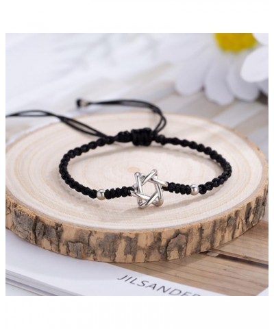 Star of David Red String Bracelet for Women Lucky Amulet Magen David Charm Bracelet Jewelry Christmas Gifts Black $7.40 Brace...