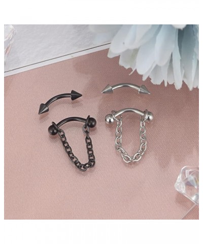 4pcs-18pcs 16G Stainless Steel Rook Curved Barbell Eyebrow Rings Anti Tragus Forward Helix Belly Piercing Rings 4pcs $8.09 Bo...