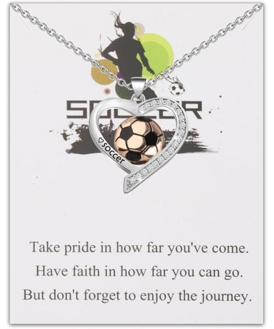 Soccer Ball Necklace for Women Soccer Charm Bracelet for Girls Soccer Gifts for Soccer Players, Fans, Lovers, Coach, Team soc...