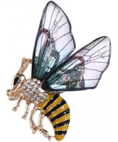 Vintage Elegant Bee Exquisite Dragonfly Style Brooch Pin, Crystal Pin Lapel Pin Fashion Alloy Brooch Pin Safety Pin For Women...