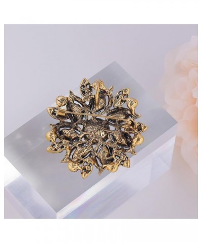 Vintage Women's Austrian Crystal Elegant Flower Brooch Wedding Broach Pin purple-smaller $8.84 Brooches & Pins