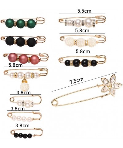 Waistband Pin Rhinestone 2/4/6/8PCS/Set Dress Shawl Clips Waist Fixed Buckle Lapel Pins Waist Tightening Pin Pearl Women Wais...