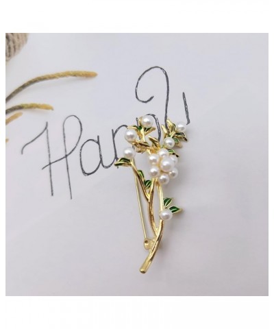 Flower Brooches Pins for Women Fashion Brooch for Women, Floral Women's Brooches & Pins Elegant Crystals Rhinestone Women Cor...