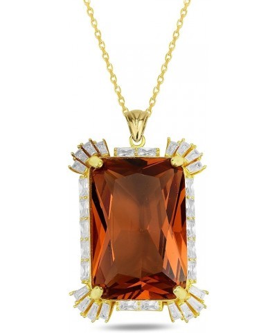 Huge Zultanite Stone Silver Necklace, Color Chance Zultanite Pendant, 925K Zultanite Necklace Gold $62.05 Necklaces