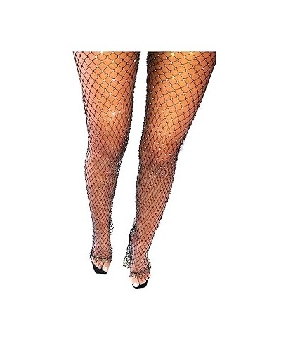 Sparkly Crystal Mesh Fishnet Pants Black Rhinestone See Through Bottoms Slit Bikini Nightclub Party Rave Festival Body Access...