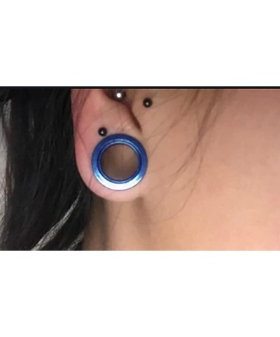 Blue Anodized 316L Surgical Steel Ear Flesh Tunnel - Sold by Piece 10.0 Millimeters $11.03 Body Jewelry