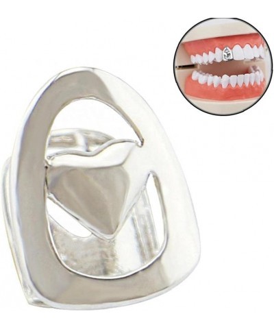 Single Teeth Hip Hop Rapper Copper Tooth False Hollow Teeth Plating Body Jewelry for Cosplay Party Halloween $6.12 Body Jewelry