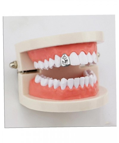 Single Teeth Hip Hop Rapper Copper Tooth False Hollow Teeth Plating Body Jewelry for Cosplay Party Halloween $6.12 Body Jewelry