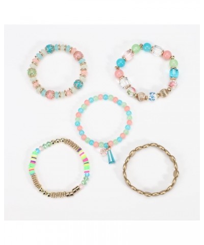 Bohemian Bracelets for Women Stretch Multilayer Colorful Beads Bracelet with Charm Jewelry Multi-R $8.78 Bracelets