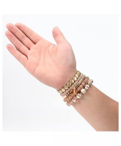 Bohemian Bracelets for Women Stretch Multilayer Colorful Beads Bracelet with Charm Jewelry Multi-R $8.78 Bracelets