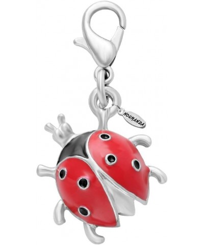 Insect Jewelry Tiny Ladybug Charm for Bracelet,Necklace,Keyring 6 pcs/set $8.42 Bracelets