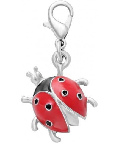 Insect Jewelry Tiny Ladybug Charm for Bracelet,Necklace,Keyring 6 pcs/set $8.42 Bracelets