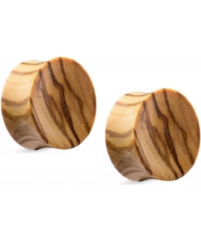 Olive Wood Double Flared Solid Organic Ear Plugs Gauges, Sold As Pair 8mm (0GA) $9.99 Body Jewelry