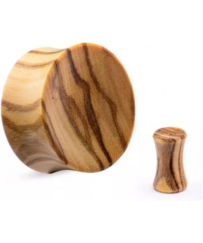 Olive Wood Double Flared Solid Organic Ear Plugs Gauges, Sold As Pair 8mm (0GA) $9.99 Body Jewelry