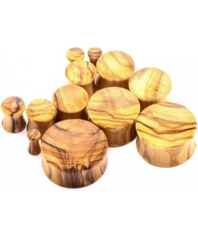 Olive Wood Double Flared Solid Organic Ear Plugs Gauges, Sold As Pair 8mm (0GA) $9.99 Body Jewelry