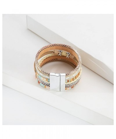 Leather multilayer bracelet Ladies bracelet women closure Retro tribe1 $9.58 Bracelets