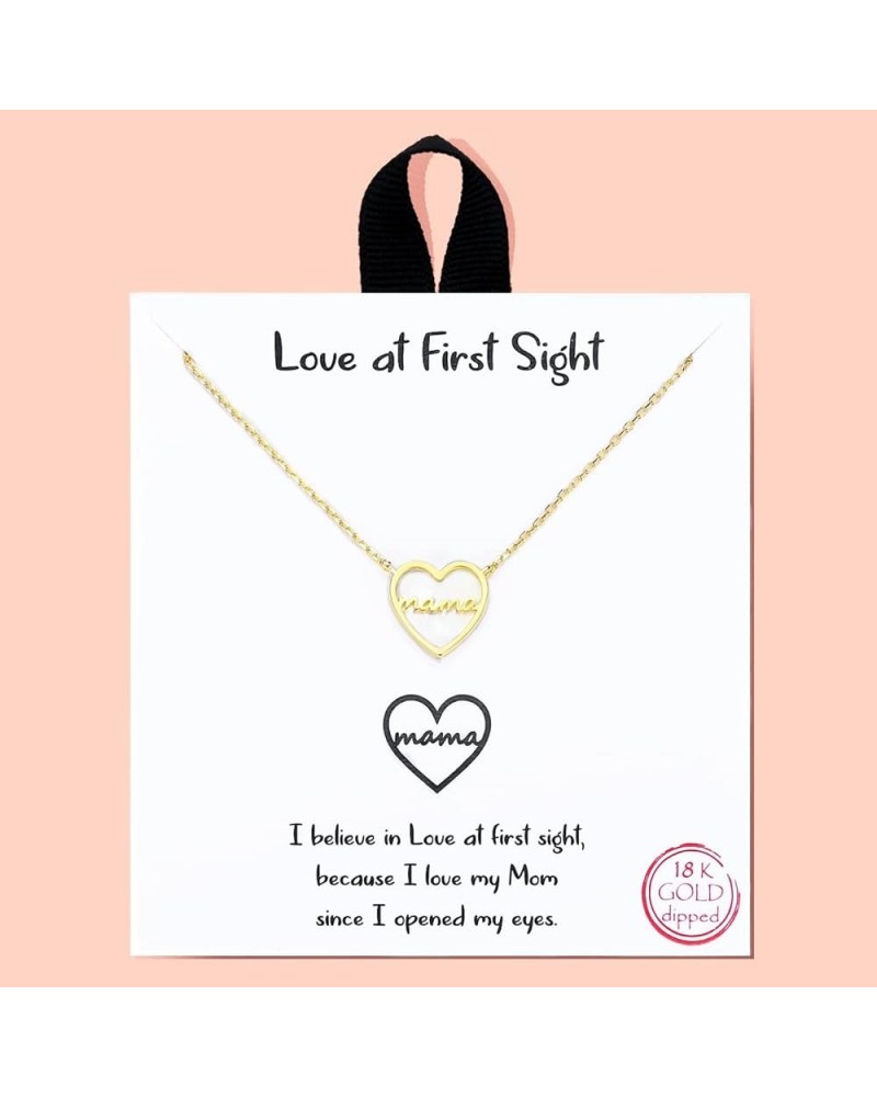 18K Gold Dipped and White Gold Dipped Handmade Hypoallergenic Dainty Pendant Necklace Personalized Message Card Charm Choker ...