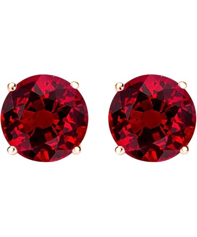 1/2-10 Carat Total Weight Ruby Stud Earrings 4 Prong Screw Back Rose Gold 1.5 carats $984.99 Earrings