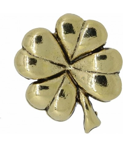 Four Leaf Clover Gold Lapel Pin $45.15 Brooches & Pins