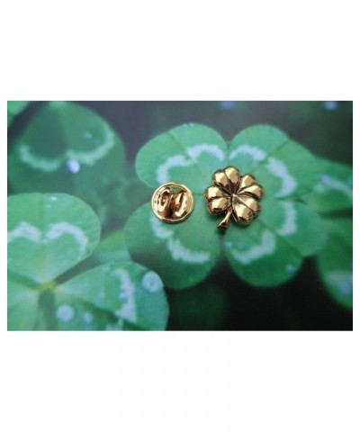 Four Leaf Clover Gold Lapel Pin $45.15 Brooches & Pins