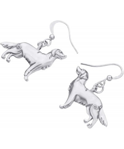 Dainty Golden Retriever Dog Earrings Vintage Dangle Drop for Women Teens Girls Aesthetic Jewelry Gifts Silver Plated Golden R...